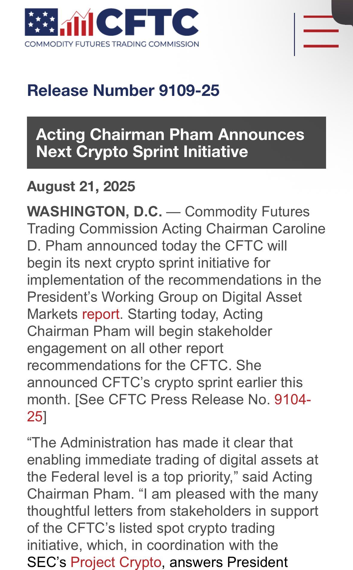 联手出击：详解CFTC“加密冲刺计划”与SEC“Project Crypto”的战略蓝图