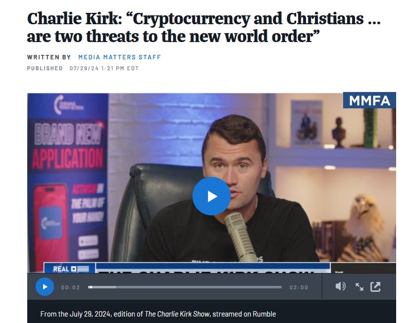 Charlie Kirk之死：美国失去了加密界的“青年推销员” image 1