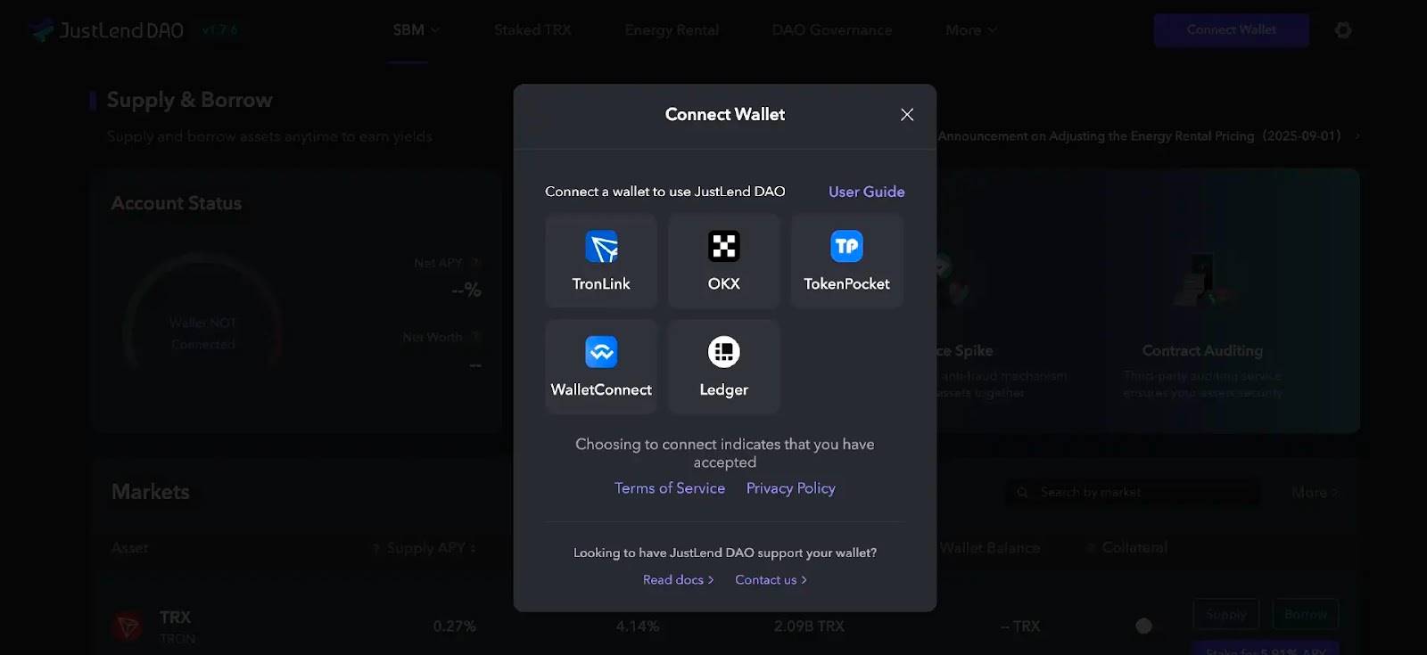 JustLend DAO能量租赁教程｜能量租赁费率重磅下调至8%，波场TRON全面降费助力用户低成本参与生态爆发 image 0